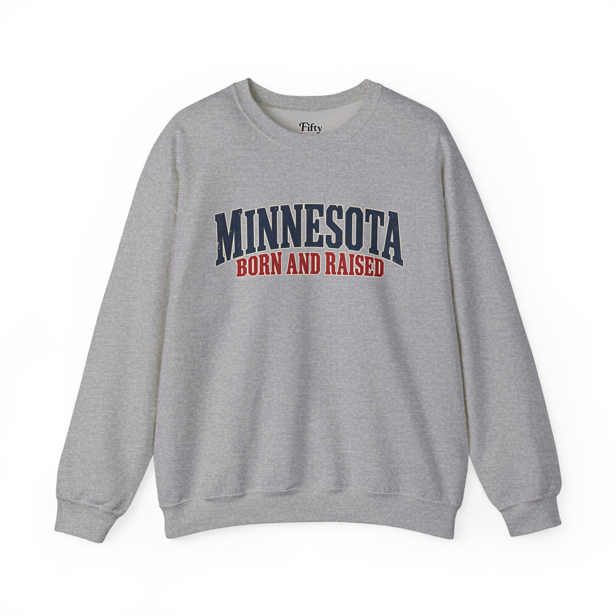 Minnesota Born and Raised Premium Northwoods Unisex Sweatshirt Graphic
