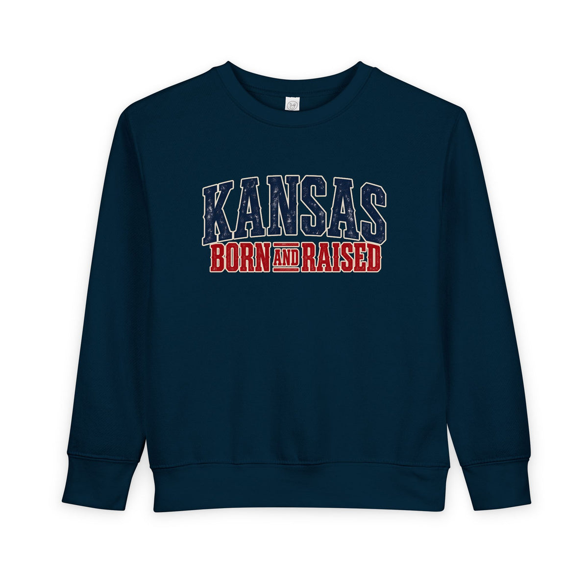 Kansas Born and Raised Western Heritage Unisex Toddler Sweatshirt