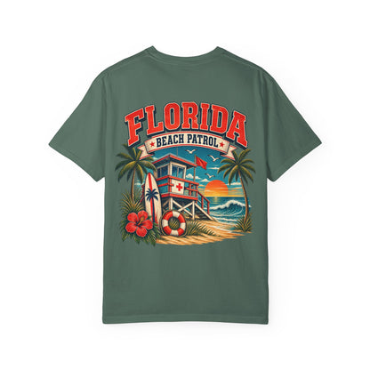 Florida Beach Patrol  Unisex Comfort Color 1717 Streetwear Graphic Tee