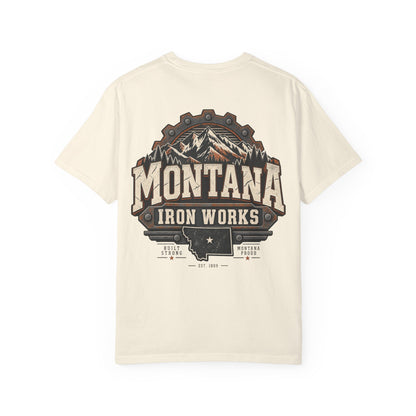 Montana Iron Works Unisex Comfort Color 1717 Streetwear Graphic Tee