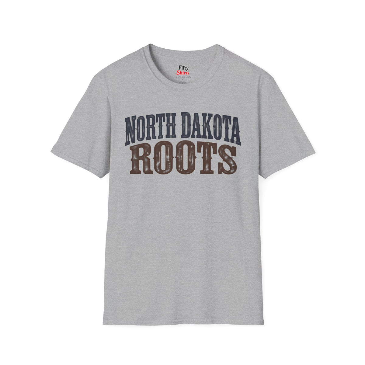 North Dakota Roots Unisex Softstyle T Shirt State Name Graphic Tee