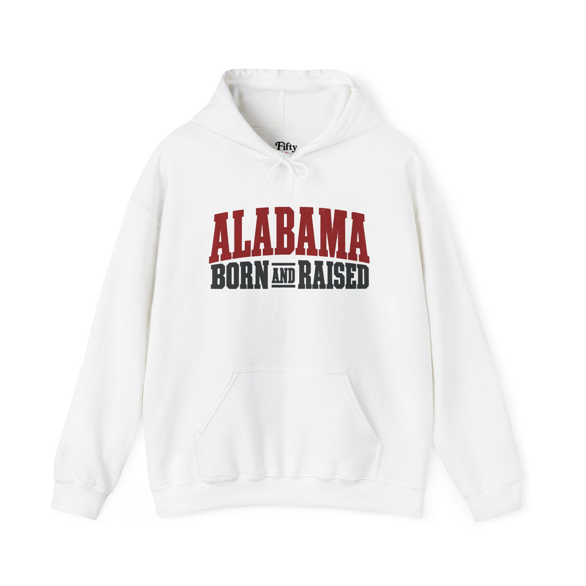 Alabama Born and Raised Rugged Workwear Unisex Hoodie Graphic