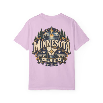 Minnesota Established 1858 Unisex Comfort Color 1717 Streetwear Graphic Tee