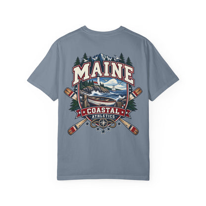 Maine Coastal Athletics Unisex Comfort Color 1717 Streetwear Graphic Tee