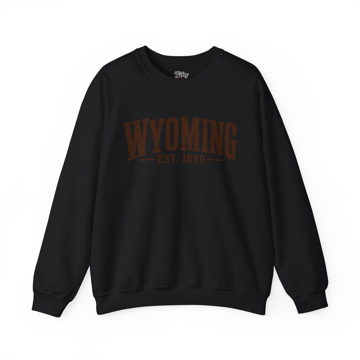 Wyoming Est 1890 Unisex Crewneck Sweatshirt State Name Graphic