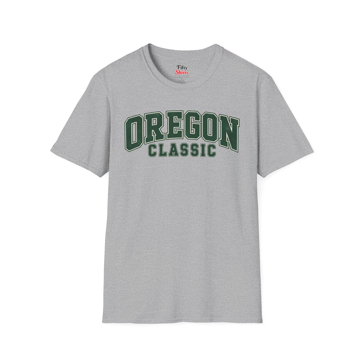 Oregon Classic Unisex Softstyle T Shirt State Name Graphic Tee