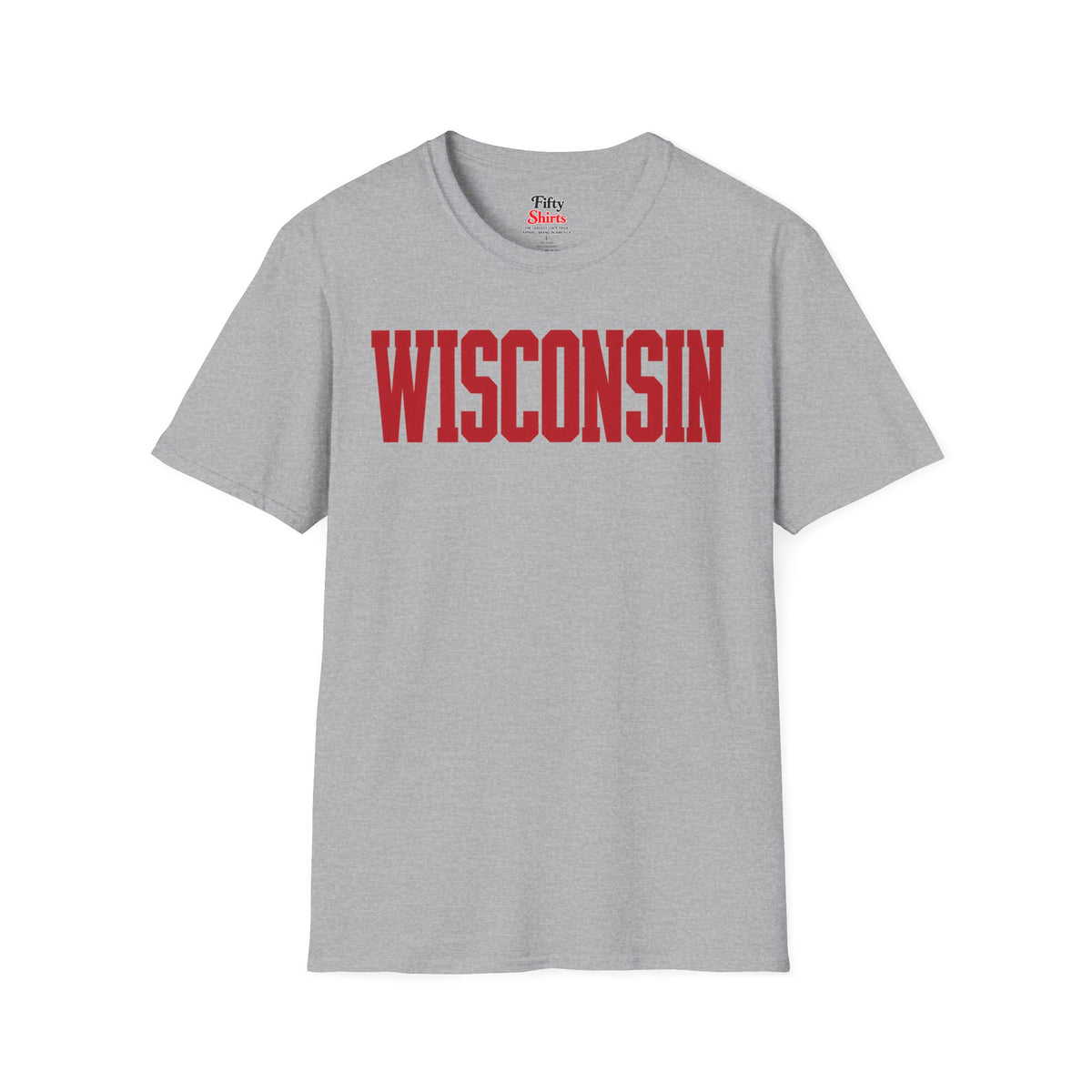 Wisconsin Unisex Softstyle T Shirt State Name Graphic Tee