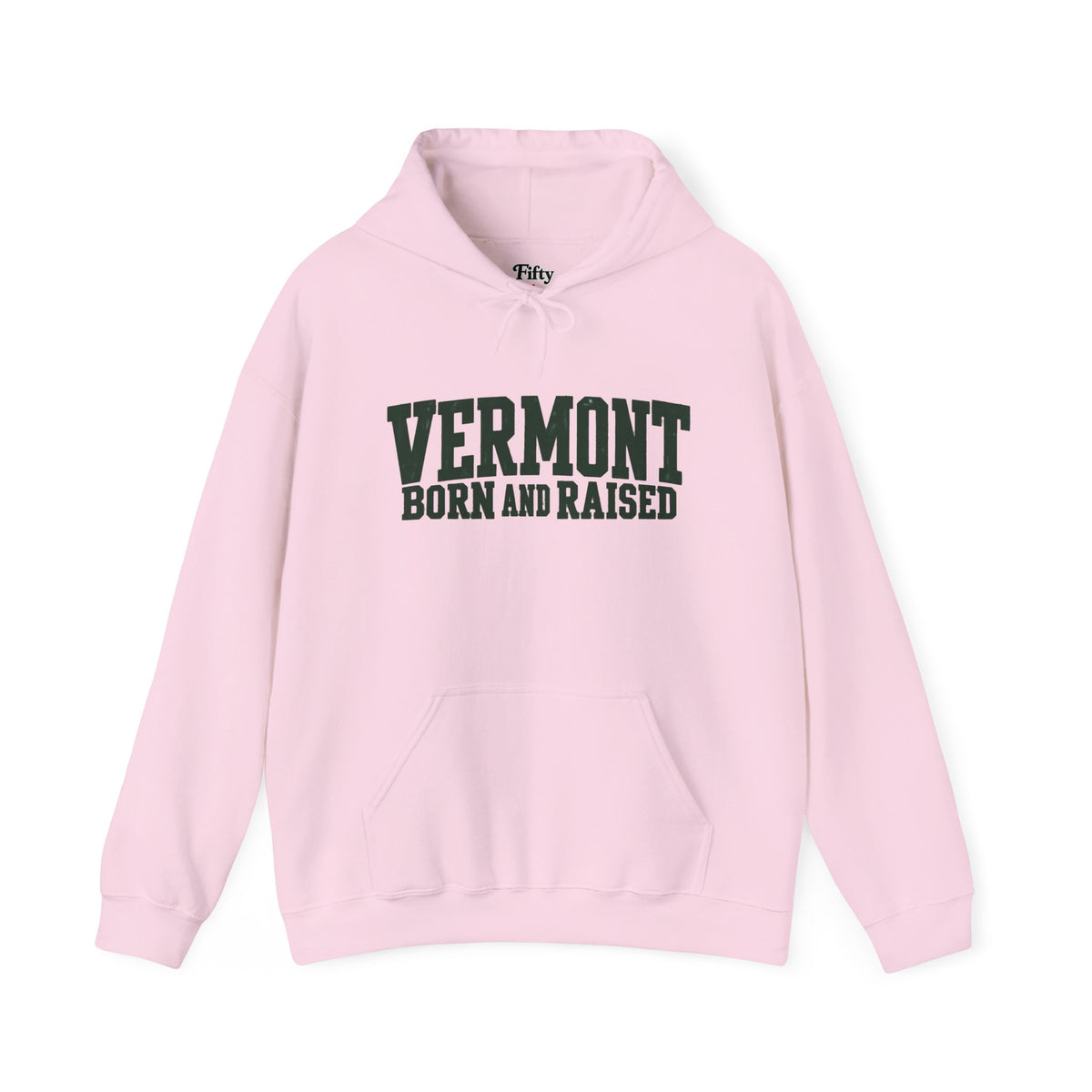 Vermont Born and Raised Rustic New England Unisex Hoodie Graphic