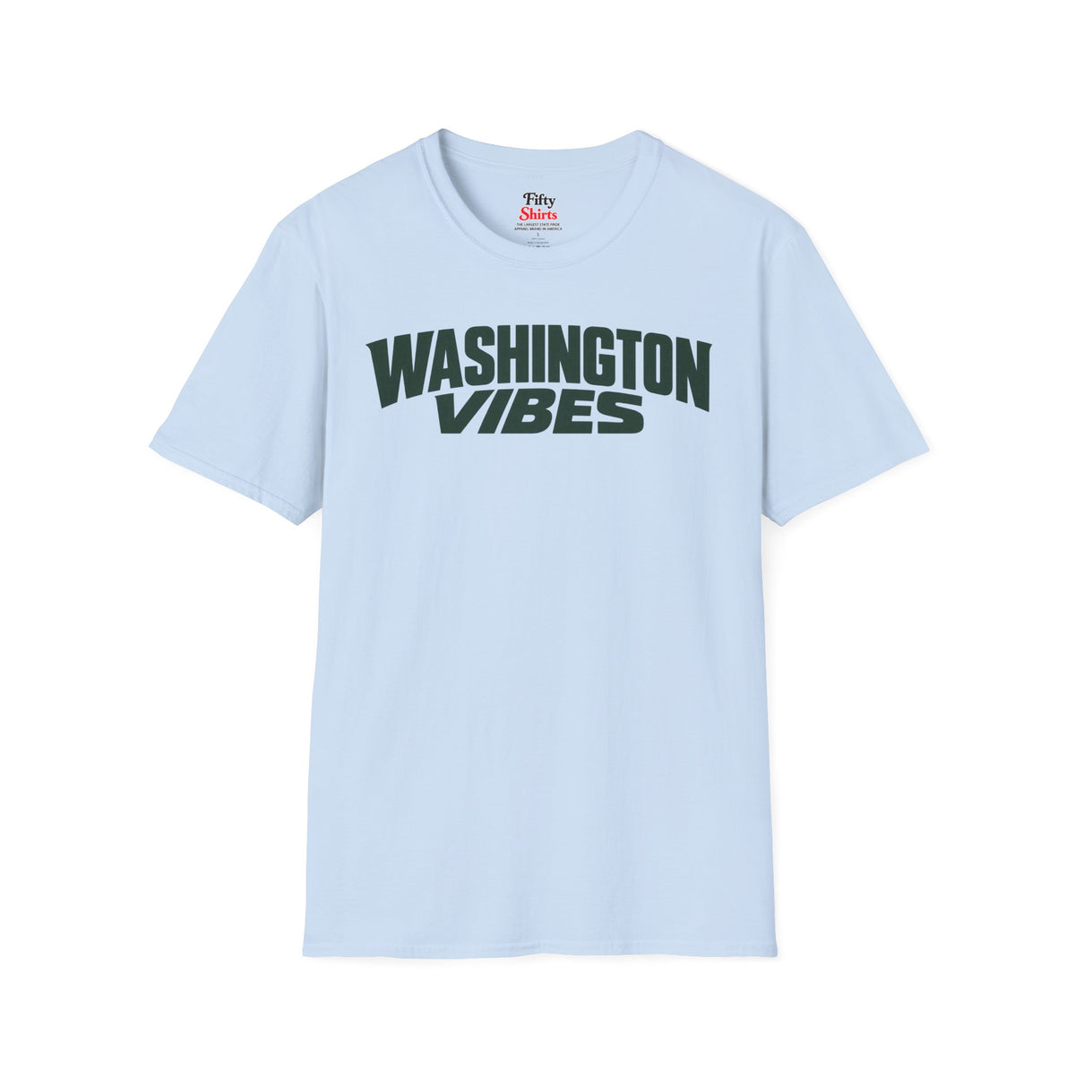 Washington Vibes Unisex Softstyle T Shirt State Name Graphic Tee