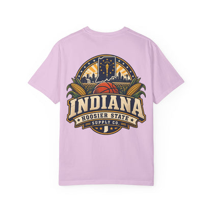Indiana Hoosier State Supply Co. Unisex Comfort Color 1717 Streetwear Graphic Tee
