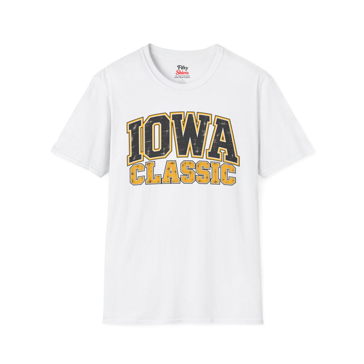 Iowa Classic Unisex Softstyle T Shirt State Name Graphic Tee