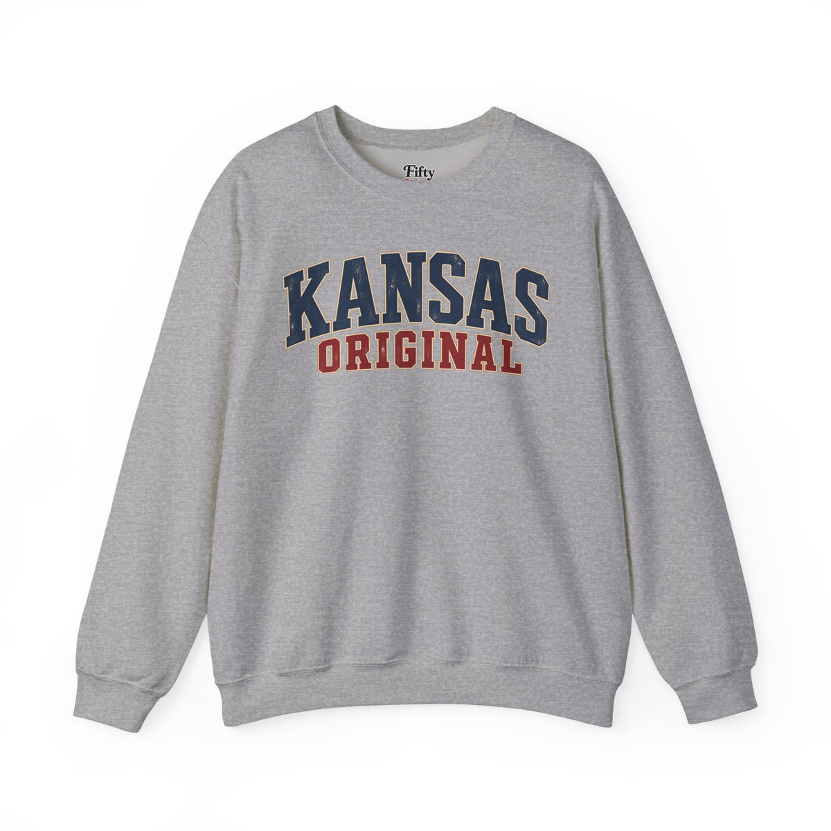 Kansas Original Unisex Crewneck Sweatshirt State Name Graphic