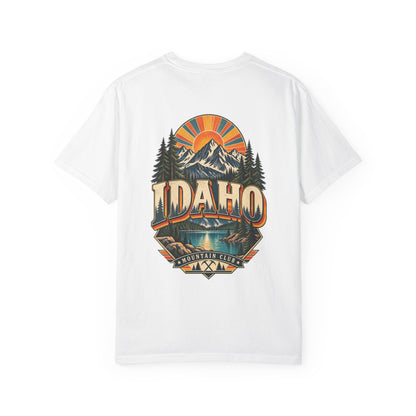 Idaho 1970s Mountain Club Unisex Comfort Color 1717 Streetwear Graphic Tee