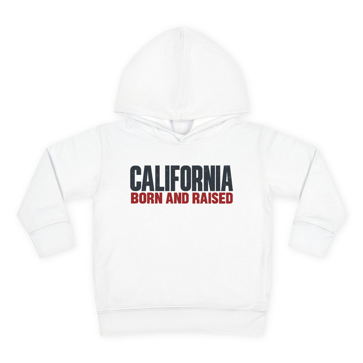 California Born and Raised Minimal Modern Unisex Toddler Pullover Fleece Hoodie