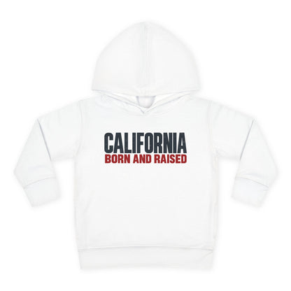 California Born and Raised Minimal Modern Unisex Toddler Pullover Fleece Hoodie