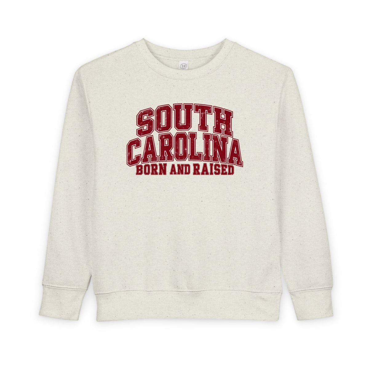 South Carolina Born and Raised Vintage Collegiate Unisex Toddler Sweatshirt