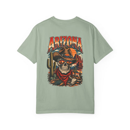 Arizona Skull Desert  Unisex Comfort Color 1717 Streetwear Graphic Tee