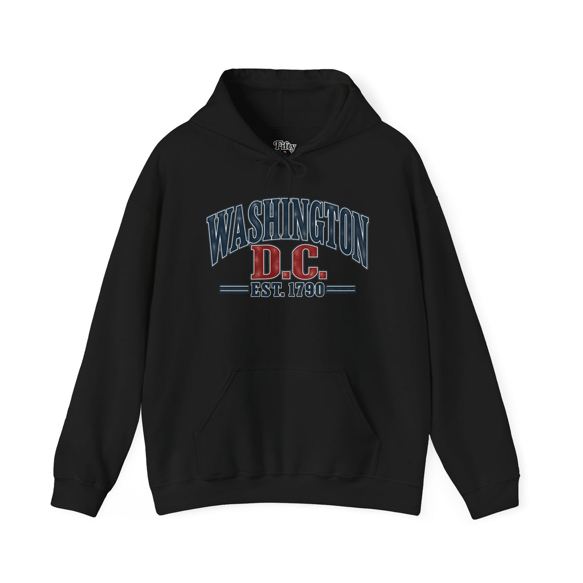 Washington DC Est 1790 Unisex Hoodie State Name Graphic