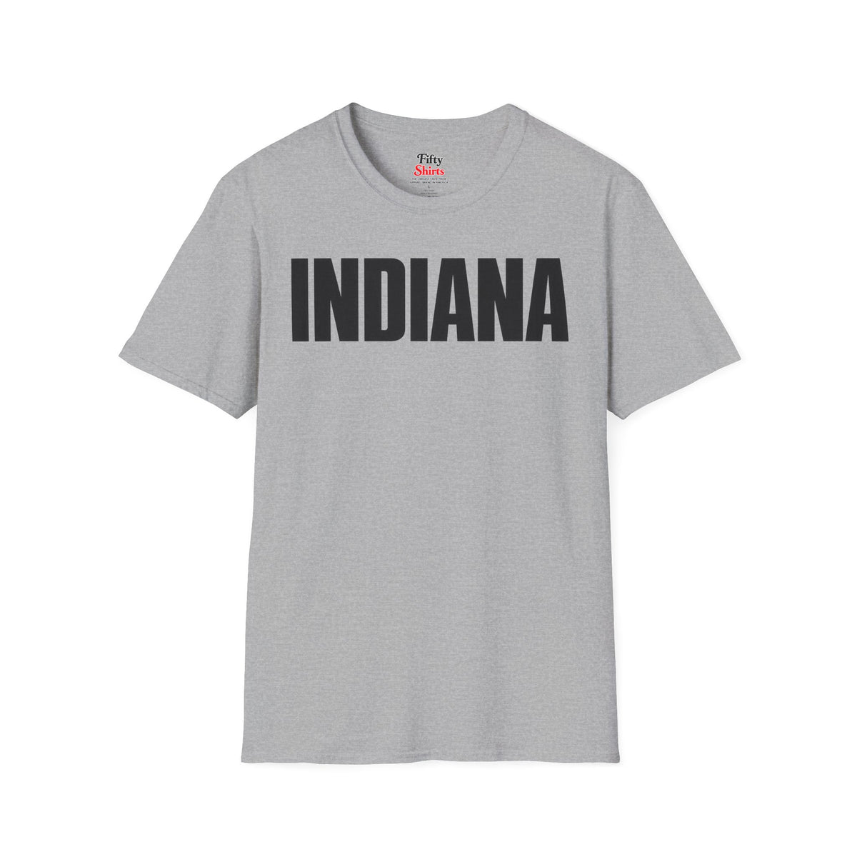 Indiana Unisex Softstyle T Shirt State Name Graphic Tee