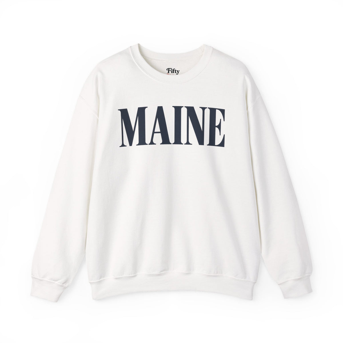 Maine Unisex Crewneck Sweatshirt State Name Graphic