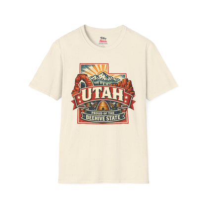Utah State Pride Unisex Softstyle T Shirt State Pride Graphic Tee Collections FS03