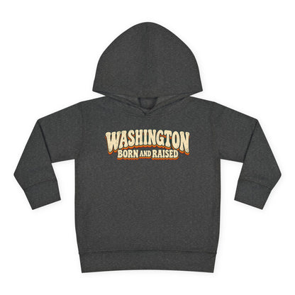 Washington Born and Raised Vintage 1970s Unisex Toddler Pullover Fleece Hoodie