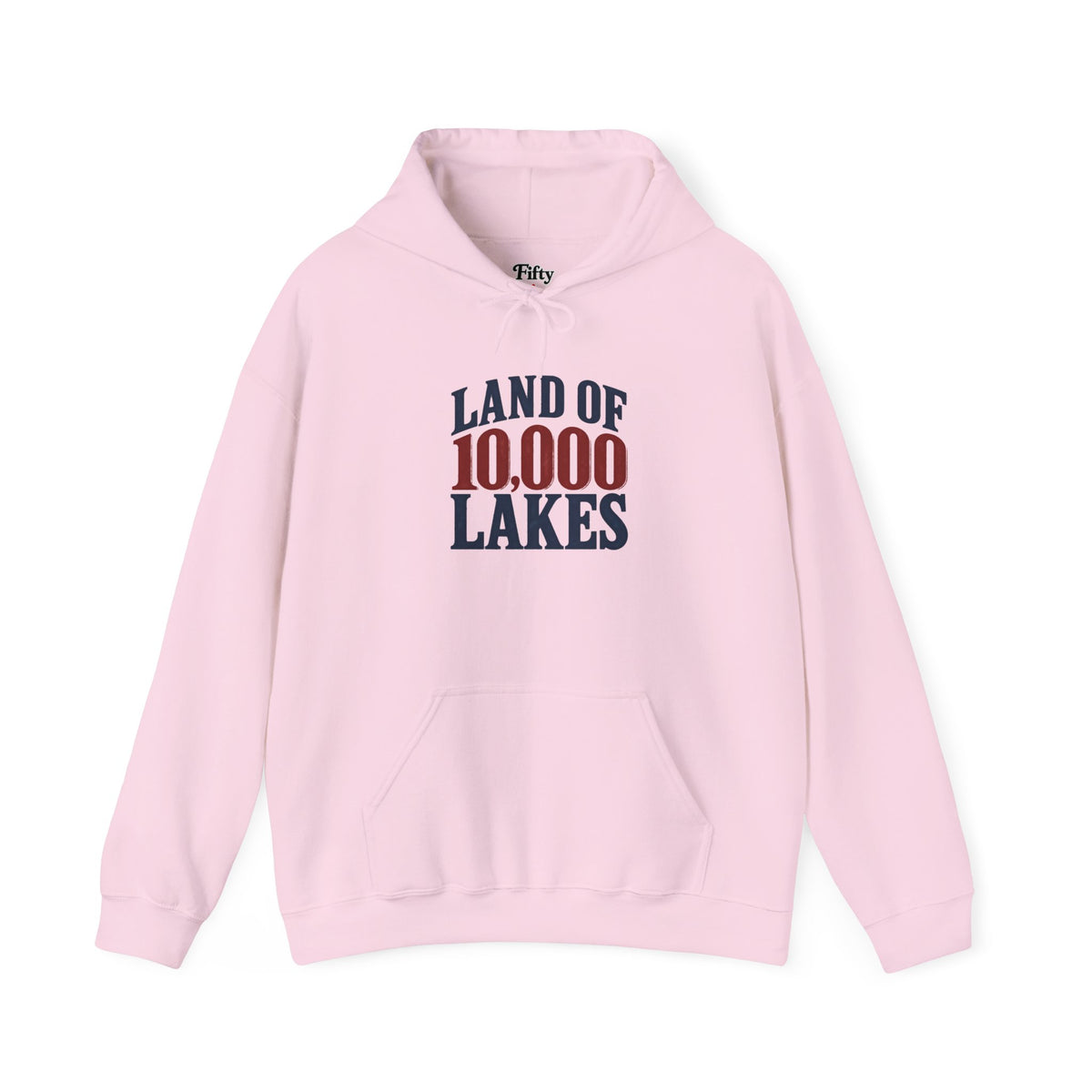 Minnesota Land of 10,000 Lakes Unisex Hoodie State Name Graphic