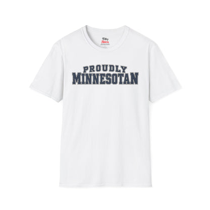 Proudly Minnesotan Unisex Softstyle T Shirt State Name Graphic Tee