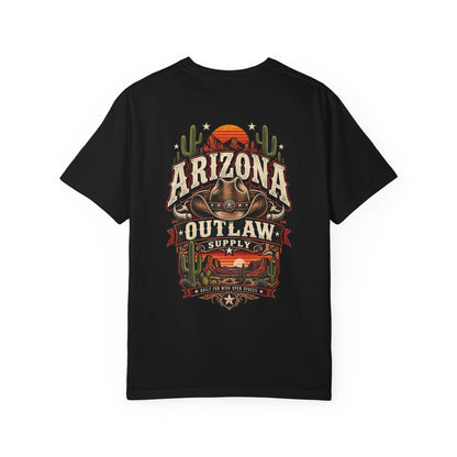 Arizona Outlaw Supply  Unisex Comfort Color 1717 Streetwear Graphic Tee