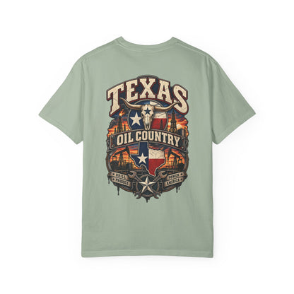 Texas Oil Country Unisex Comfort Color 1717 Streetwear Graphic Tee