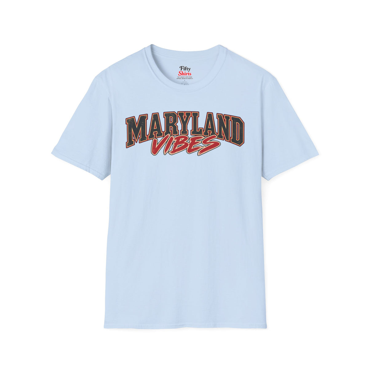 Maryland Vibes Unisex Softstyle T Shirt State Name Graphic Tee