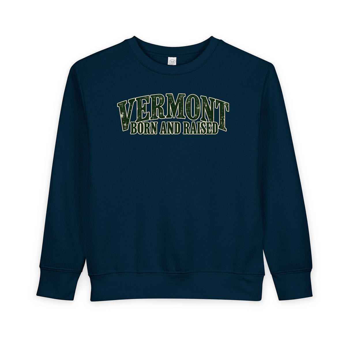 Vermont Born and Raised New England Heritage Unisex Toddler Sweatshirt