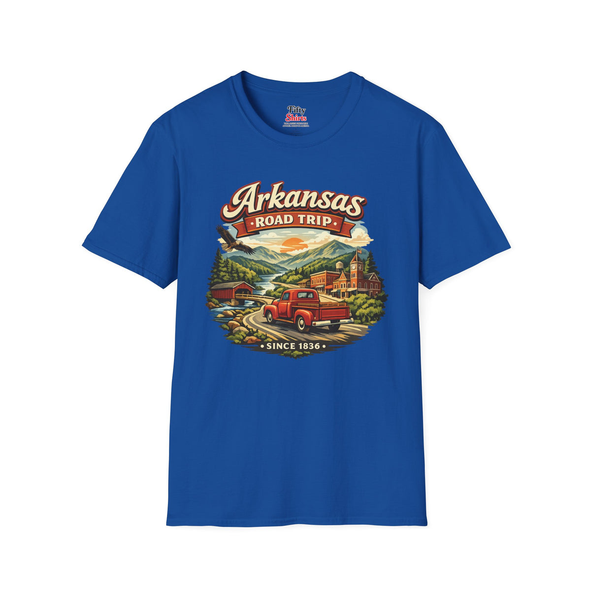 Arkansas Roadtrip Unisex Softstyle T Shirt State Pride Graphic Tee Collections FS03