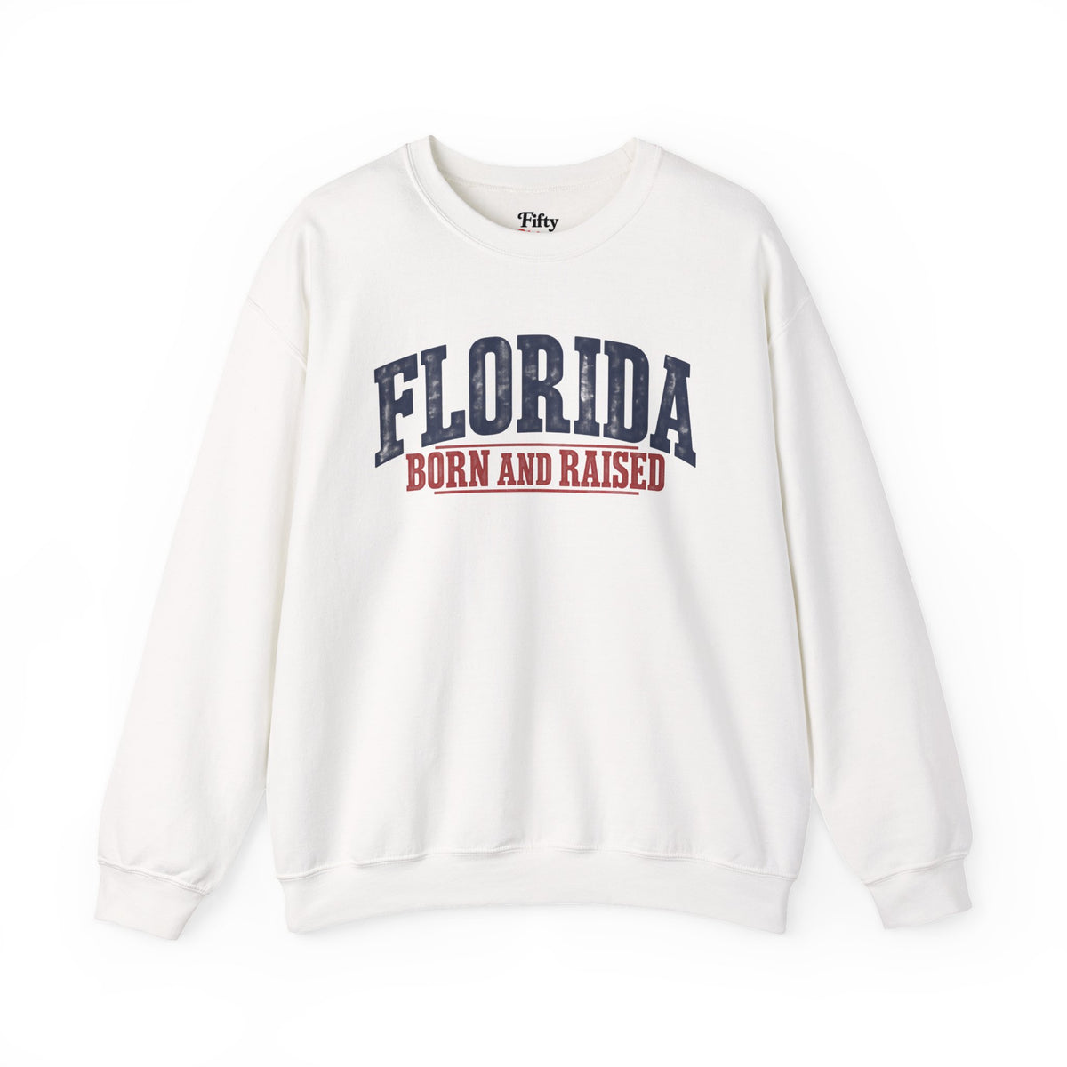 Florida Born and Raised Classic Americana Unisex Sweatshirt Graphic
