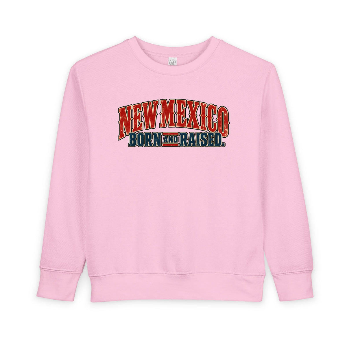 New Mexico Born and Raised Classic Souvenir Unisex Toddler Sweatshirt
