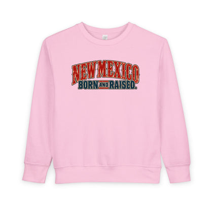 New Mexico Born and Raised Classic Souvenir Unisex Toddler Sweatshirt