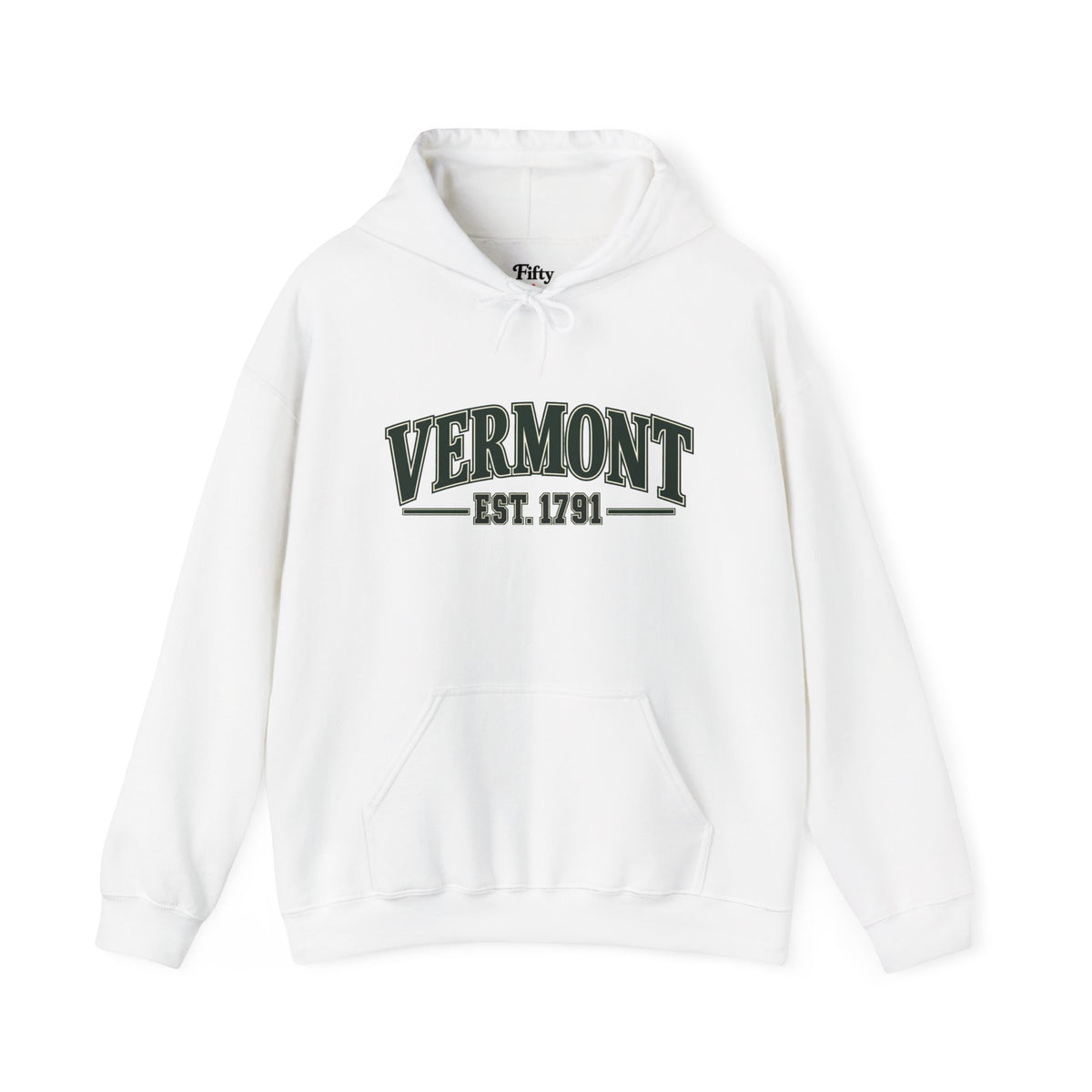 Vermont Est. 1791 Unisex Hoodie State Name Graphic