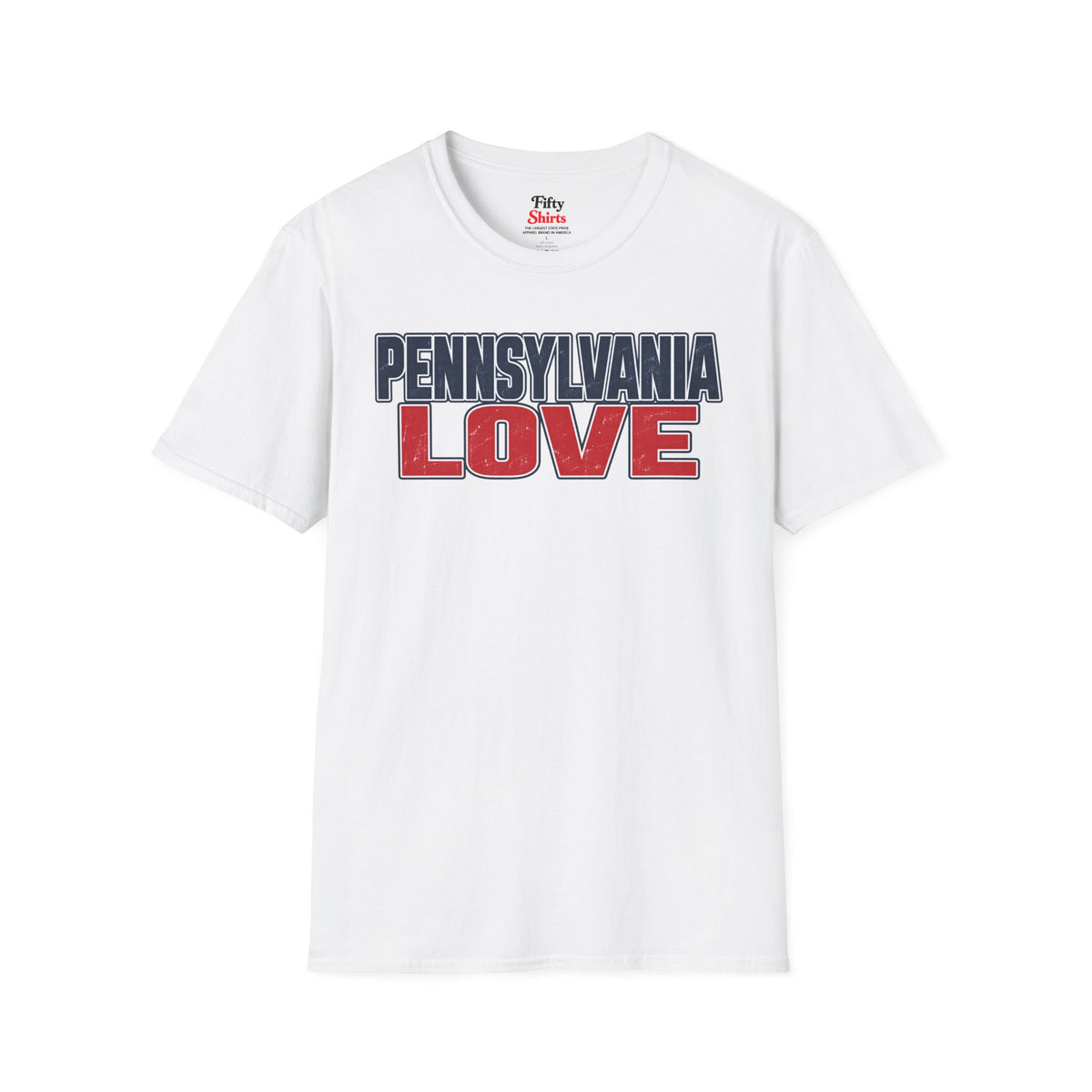 Pennsylvania Love Unisex Softstyle T Shirt State Name Graphic Tee