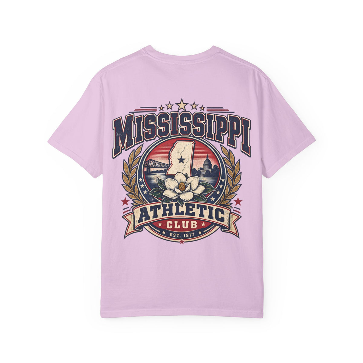 Mississippi Athletic Club Unisex Comfort Color 1717 Streetwear Graphic Tee