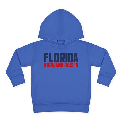Florida Born and Raised Minimal Luxury Unisex Toddler Pullover Fleece Hoodie