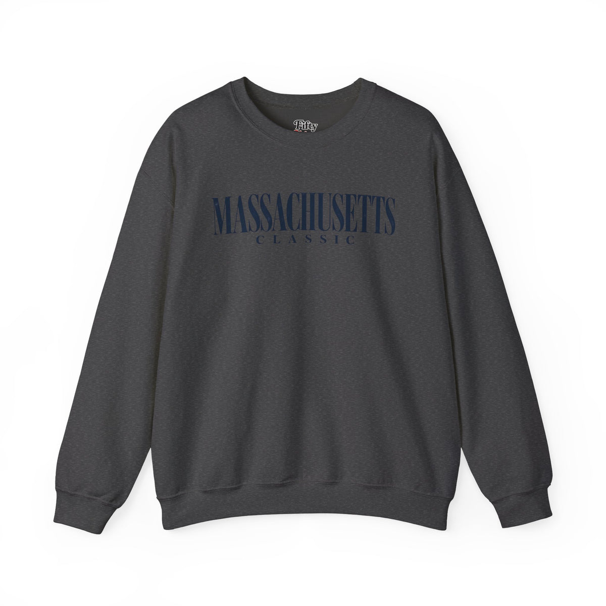 Massachusetts Classic Unisex Crewneck Sweatshirt State Name Graphic