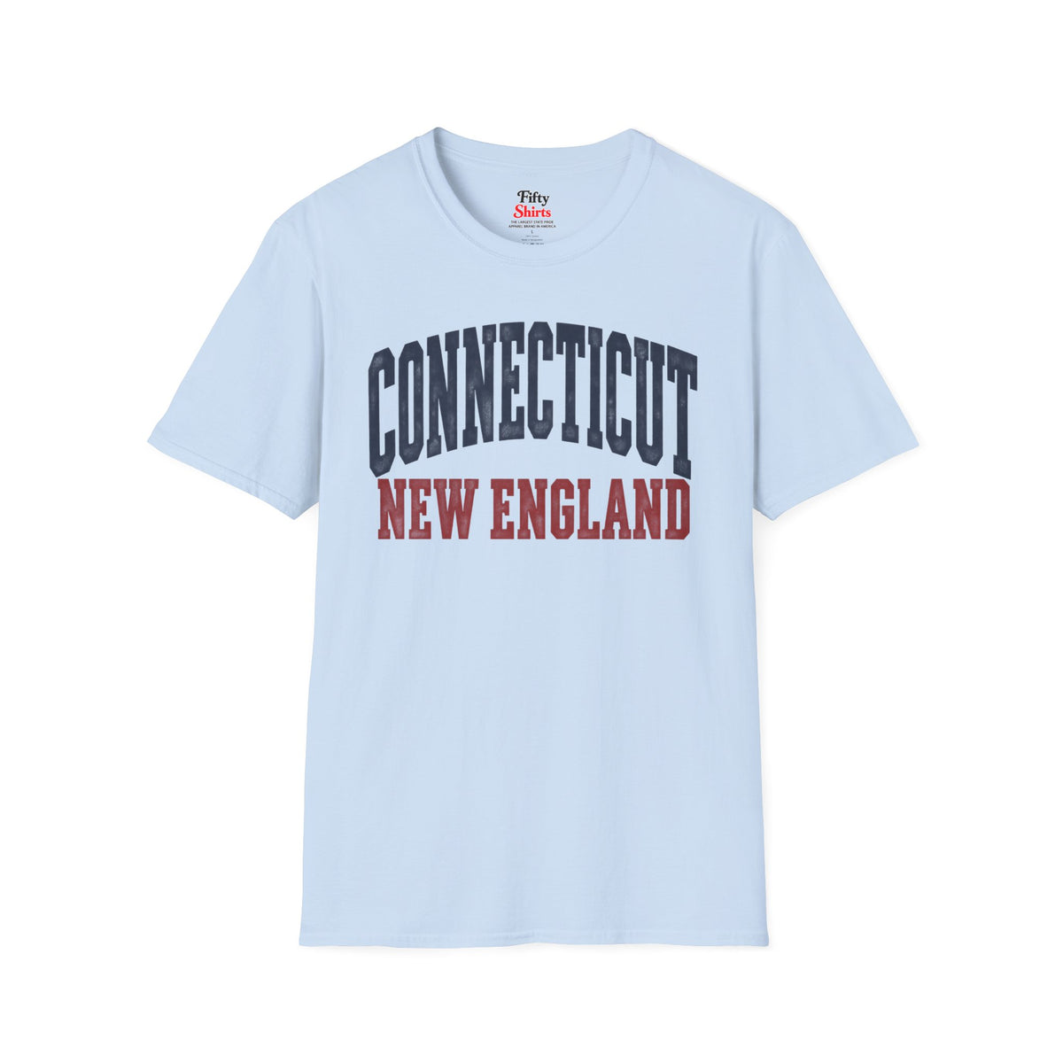 Connecticut New England Unisex Softstyle T Shirt State Name Graphic Tee