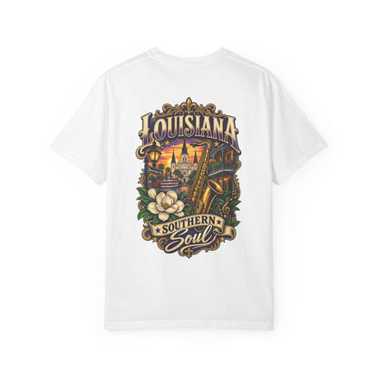 Louisiana Southern Soul Unisex Comfort Color 1717 Streetwear Graphic Tee