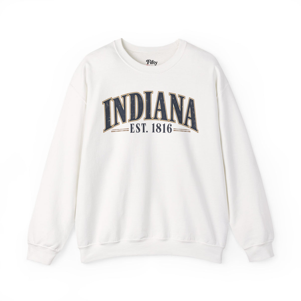 Indiana Est 1816 Unisex Crewneck Sweatshirt State Name Graphic