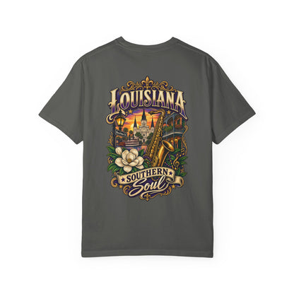 Louisiana Southern Soul Unisex Comfort Color 1717 Streetwear Graphic Tee