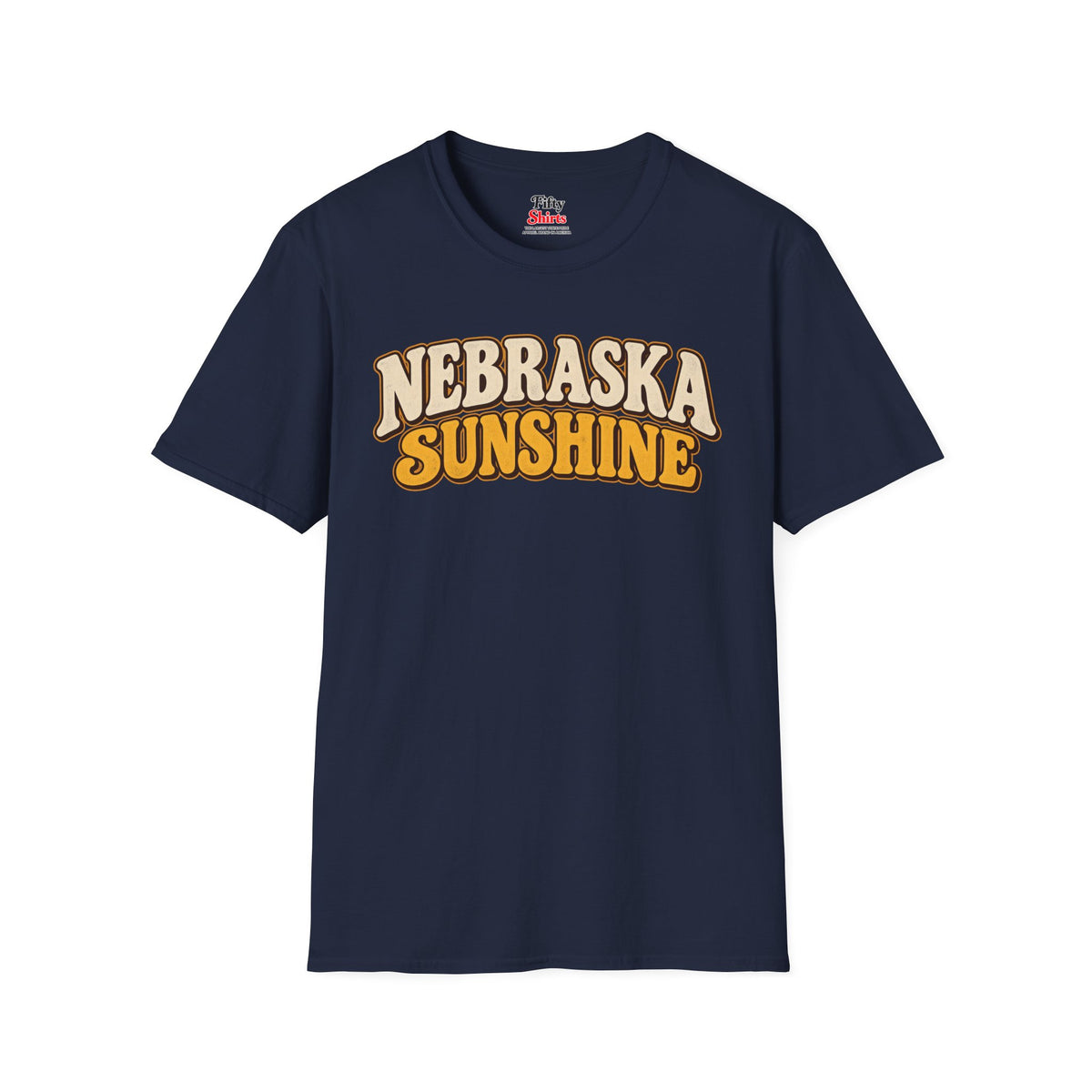 Nebraska Sunshine Unisex Softstyle T Shirt State Name Graphic Tee