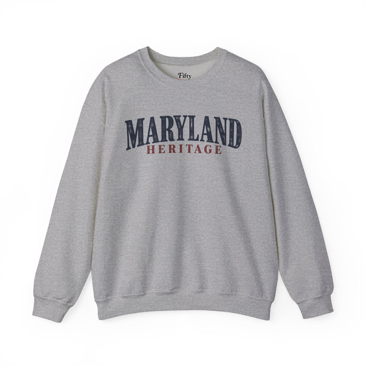 Maryland Heritage Unisex Crewneck Sweatshirt State Name Graphic