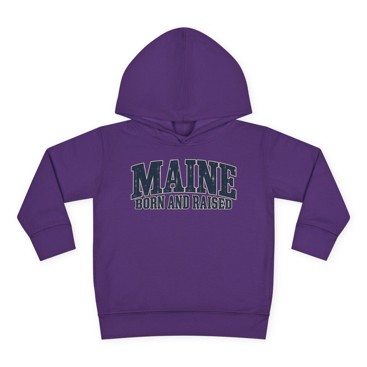 Maine Born and Raised Coastal Heritage Unisex Toddler Pullover Fleece Hoodie