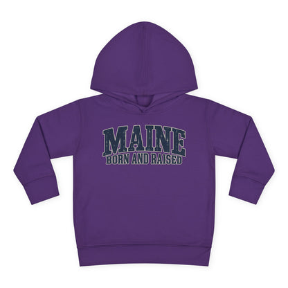 Maine Born and Raised Coastal Heritage Unisex Toddler Pullover Fleece Hoodie