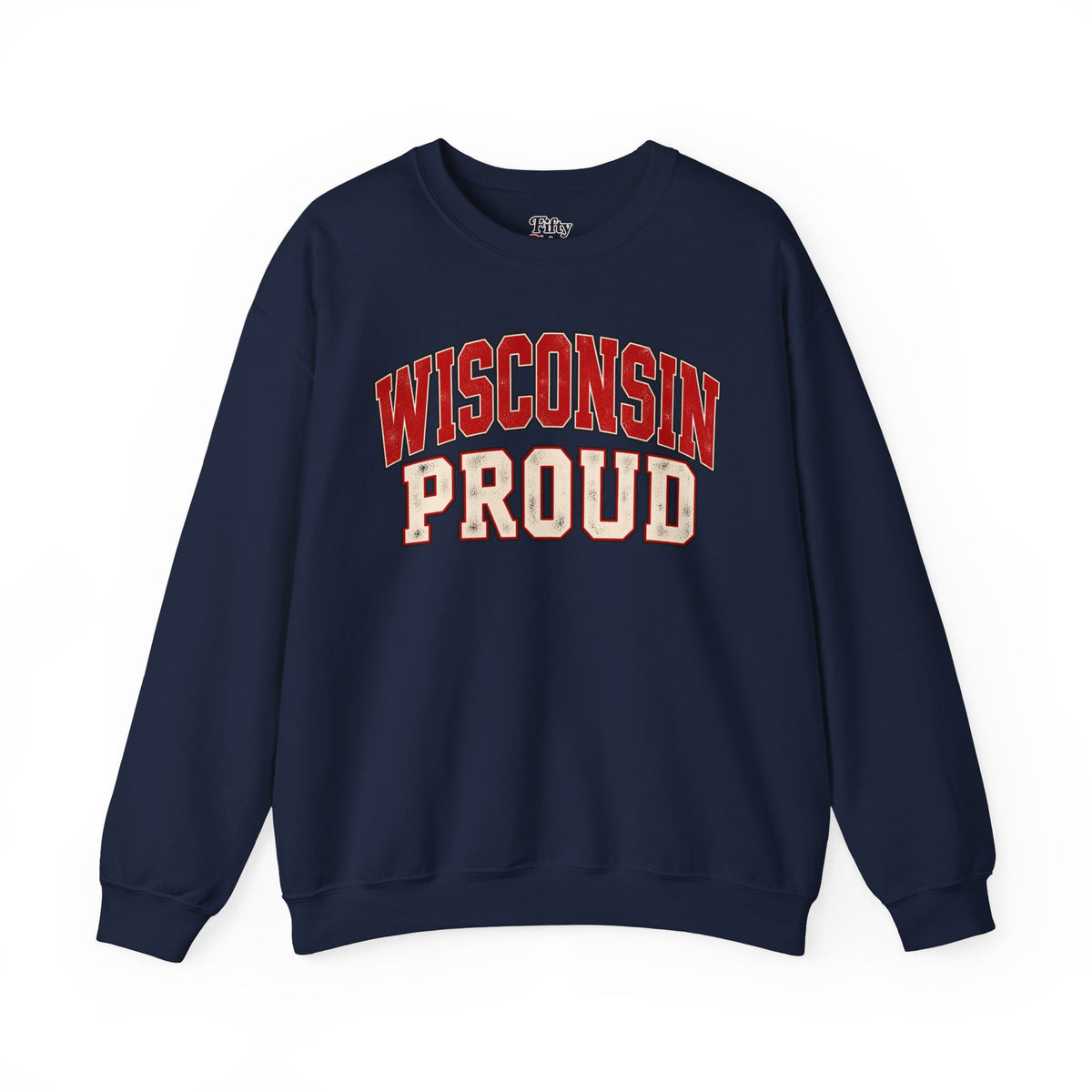 Wisconsin Proud Unisex Crewneck Sweatshirt State Name Graphic